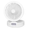 Battery Operated Fan Folding Oscillating Rechargeable Fan with LED Lights Desk Fan for Home Office Camping