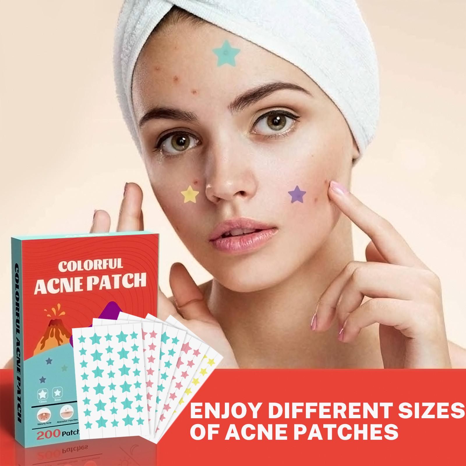 

200 звезд, наклейки от прыщей, цвет прыщей, наклейки для ухода за кожей против прыщей, инструменты для макияжа, инструменты для ухода за лицом, 50 мл