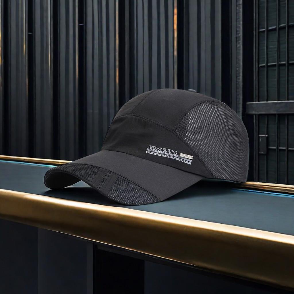 Breathable Mesh Baseball Cap Quick Dry Adjustable Sunshade Hat With Sweatband For Outdoor Running Hiking Travel Men Women