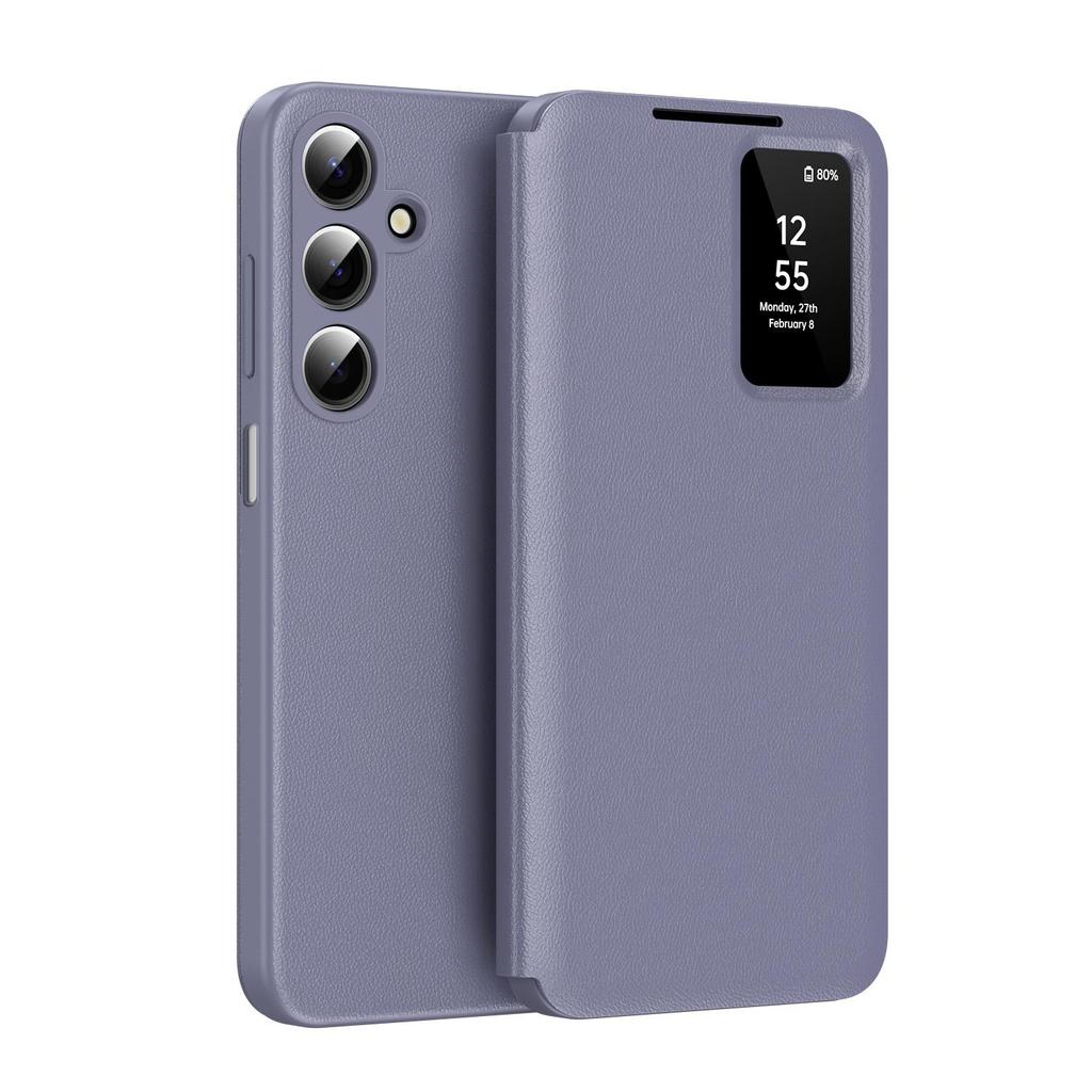 For Samsung Galaxy A16 A56 A55 A17 A37 A57 Smart Window Case, APP Wake Up/Sleep, Wallet Phone Protect Cover Card Pocket Holder Case