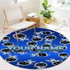 ASTRO BOT Custom Name Round Area Rug,Carpet Rug for Living Room Bedroom Sofa Playroom Decor,Non-slip Floor Mat