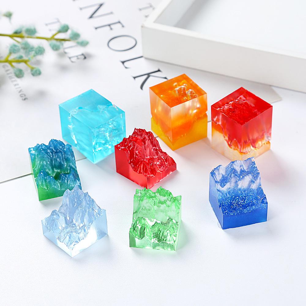 Mountain Peak Broken Silicone Mold Resin Jewelry Make Mould Epoxy Craft DIY ToWH