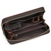 High Quality Leather Clutches For Men Male Long Purse Clutch Genuine Leather Male Long Wallet With Wristlet Large Card Holder