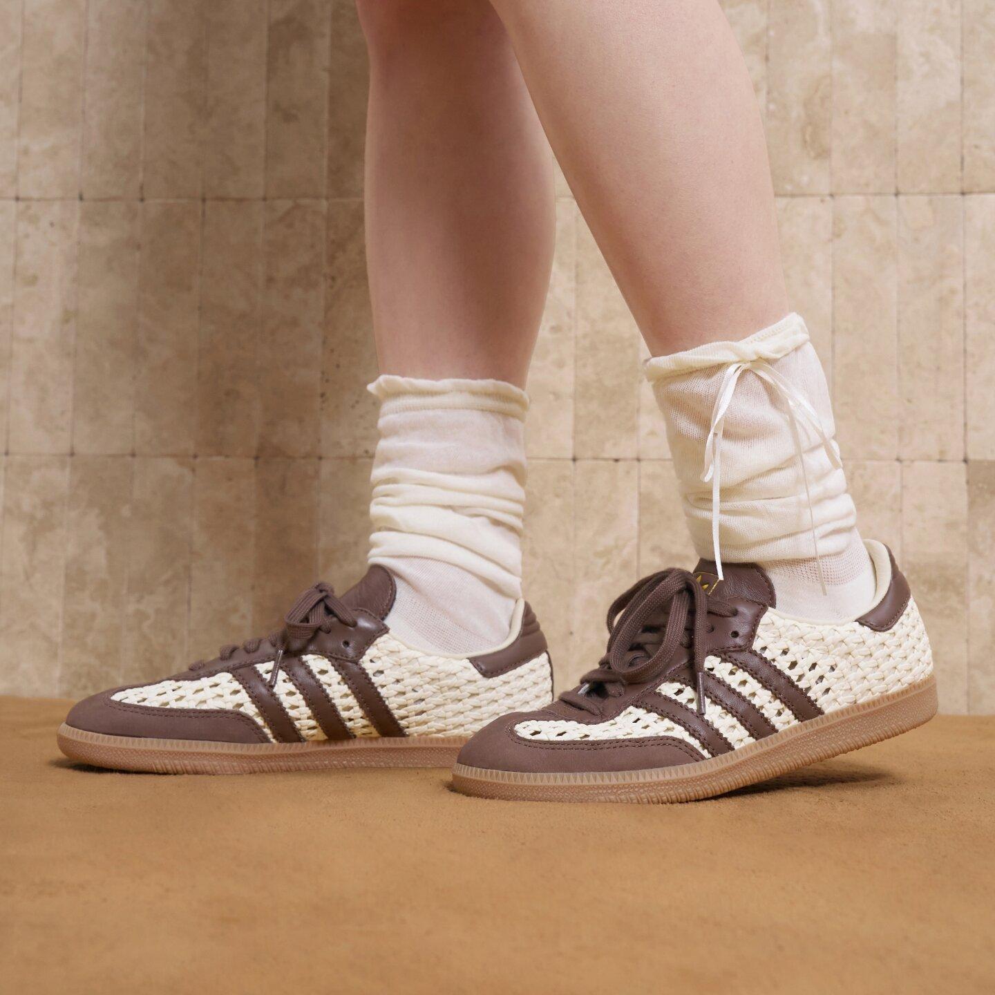 adidas Wmns Samba OG Cream White Earth Strata Gold Metallic 36.5