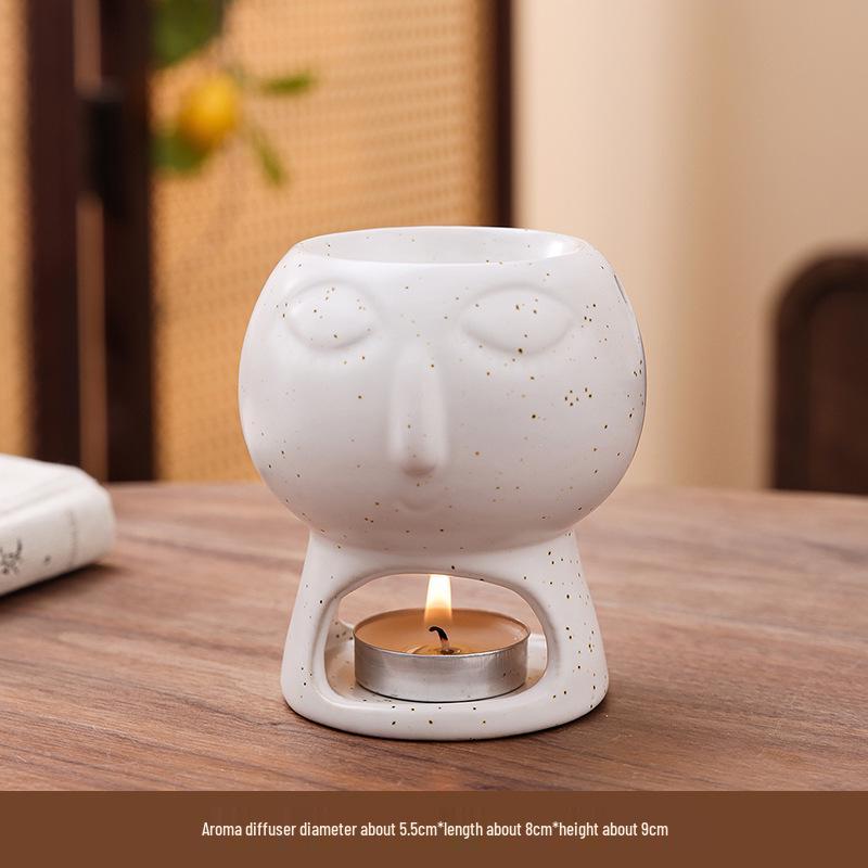 Ceramic Aromatherapy Diffuser for Home, Office, and Salon - Essential Oil and Incense Burner