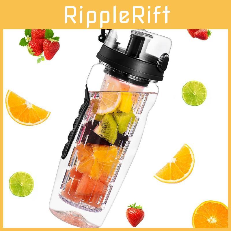 Fruit 1000ml Tea Strainer Cup Water Bottle Sports Health Fitness Durable Cups