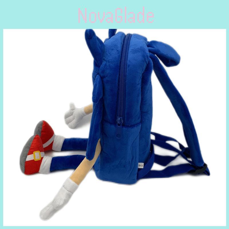 Sonic The Hedgehog Plush Toy Backpack For Kids Soft And Colorful Schoolbag For Boys And Girls