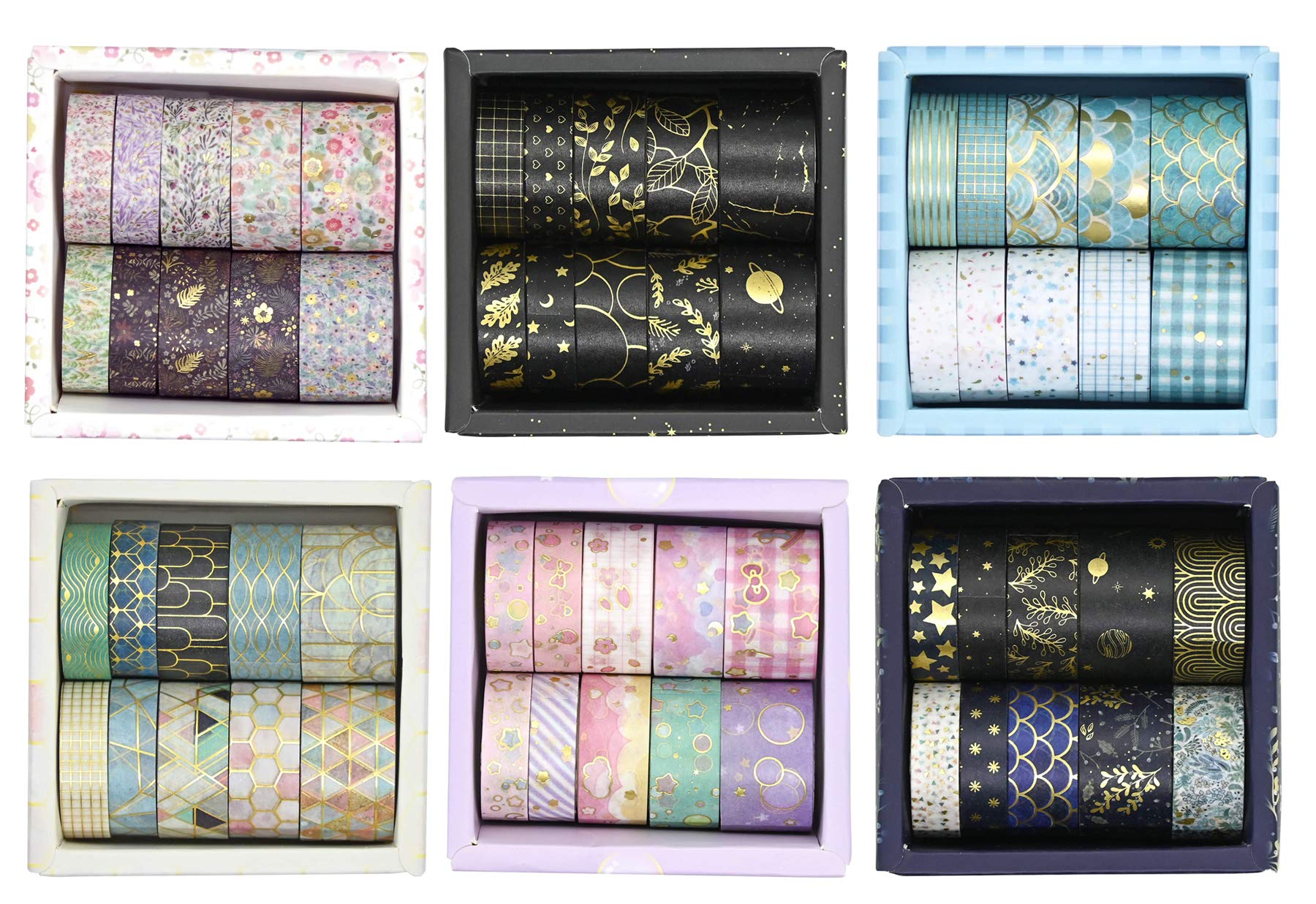 

Милый специализированный магазин маскировочной ленты Универсальный набор маскировочной ленты с узорчатой васи PBM. лента. Набор из 6 коробок.