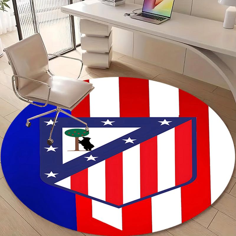 1 pezzo Squadra di Calcio (74) Tappeto Rotondo Stampato per Camera da Letto Soggiorno Decorazione per la Casa Tappeti Tappetino Tappetino Antiscivolo Tappeto per Comodino