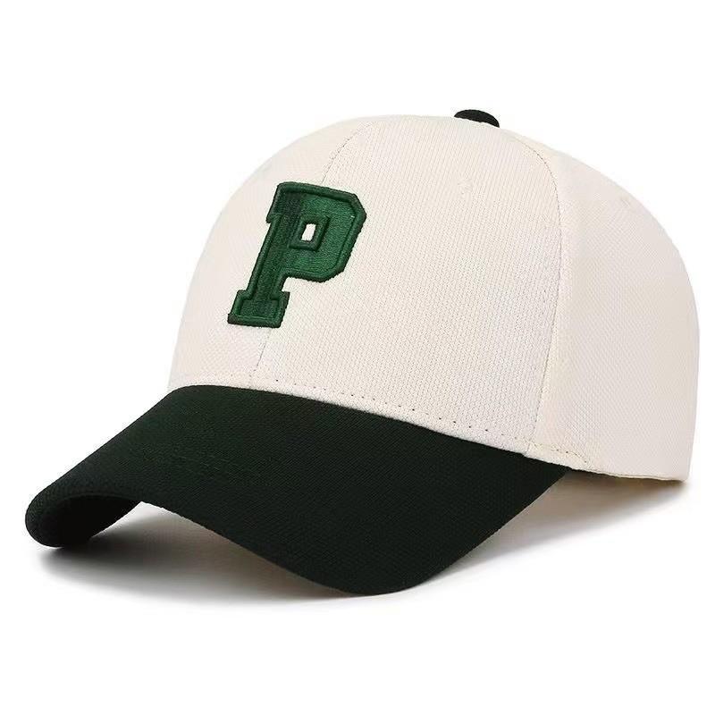 Classic Letter Embroidered Baseball Cap With Sun Protection For Summer Casual Wear