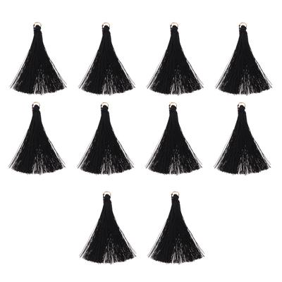 Handmade DIY Tassels Earring Jewelry Making Craft Accessories Bulk Black