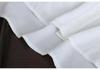 Women's Summer White Shirt: Artistic Loose-Fit, Mid-Length, Sun Protection, Thin Jacket with High-Low Hem.