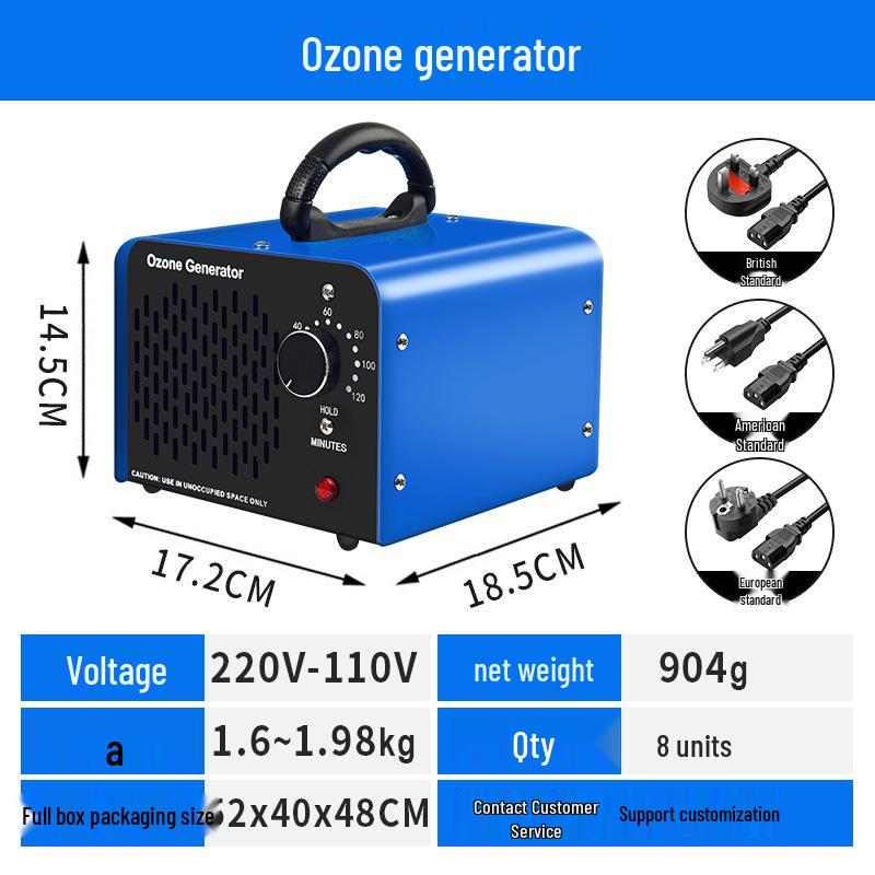 Ozongenerator für den Heimgebrauch zur Geruchsentfernung, Luftreinigung und Formaldehydreduzierung
