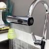 Kitchen Faucet Splash Protector Waterfall Water Outlet Universal Rotary Bubbler Booster Extension Water Nozzle Universal Joint