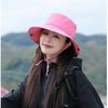 New Spring Summer Women Bucket Hat Waterproof Foldable Large Brim Sun Hat Hangable Outdoor Mountain Camping UV Protection Basin Cap