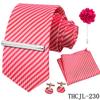 Men'S Business Dress Tie 5-Piece Groom Best Man Dress Accessories Gaowei Dense Jacquard Tie Worker
