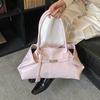 Soft Commuting Tote Bag Pleated Underarm Shoulder Bag Trendy Retro Women Handbag  Dating