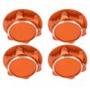 Lightweight Aluminum Alloy Hex Wheel Nuts 17mm Anti Loose Dustproof Hex Nut for 18 RC CarOrange