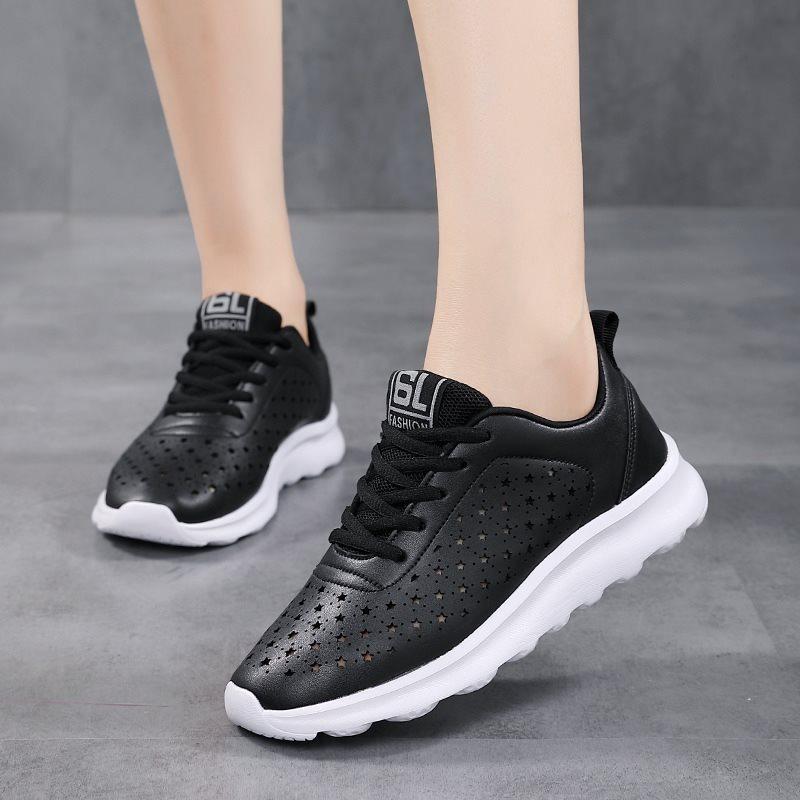 Женская обувь больших размеров. Дышащая и прочная спортивная обувь для отдыха. 42 чёрный — фото 5