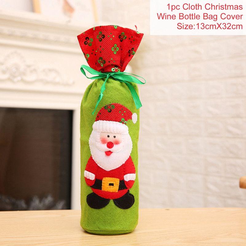 Christmas Wine Bottle Cover Merry Christmas Decorations For Home Christmas Ornament Xmas Table Decor New Year 2026 Navidad Gift