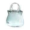 Verdickte Klare Glasvasen Handtaschenform Hülle Halten Blume Geeignet Für Haus Büro Dekoration Geburtstagsgeschenk