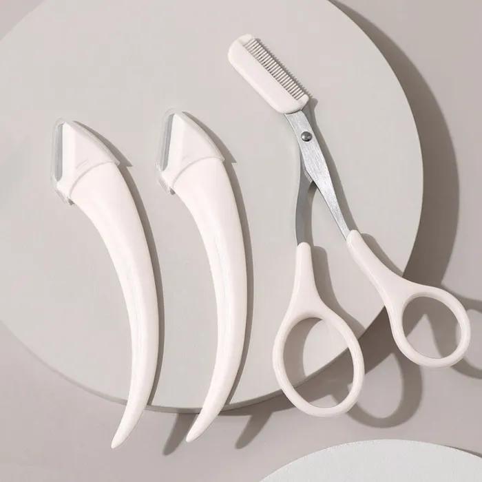 

Набор для ухода за бровями Purecut ножницы + лезвие для бровей 2 шт. Pure Cut (eyebrow scissors + eyebrow blade 2P)