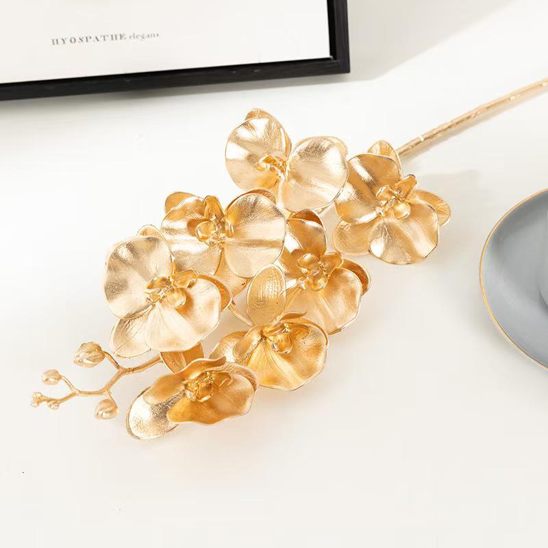 Gold Eucalyptus & Ginkgo Leaves for Wedding, Christmas & New Year Decor