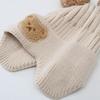 Baby Wool Hat Cute Bear Ear Protection Hat Children Winter Thickened Warm Knitted Korean Version Of The Baby Hat