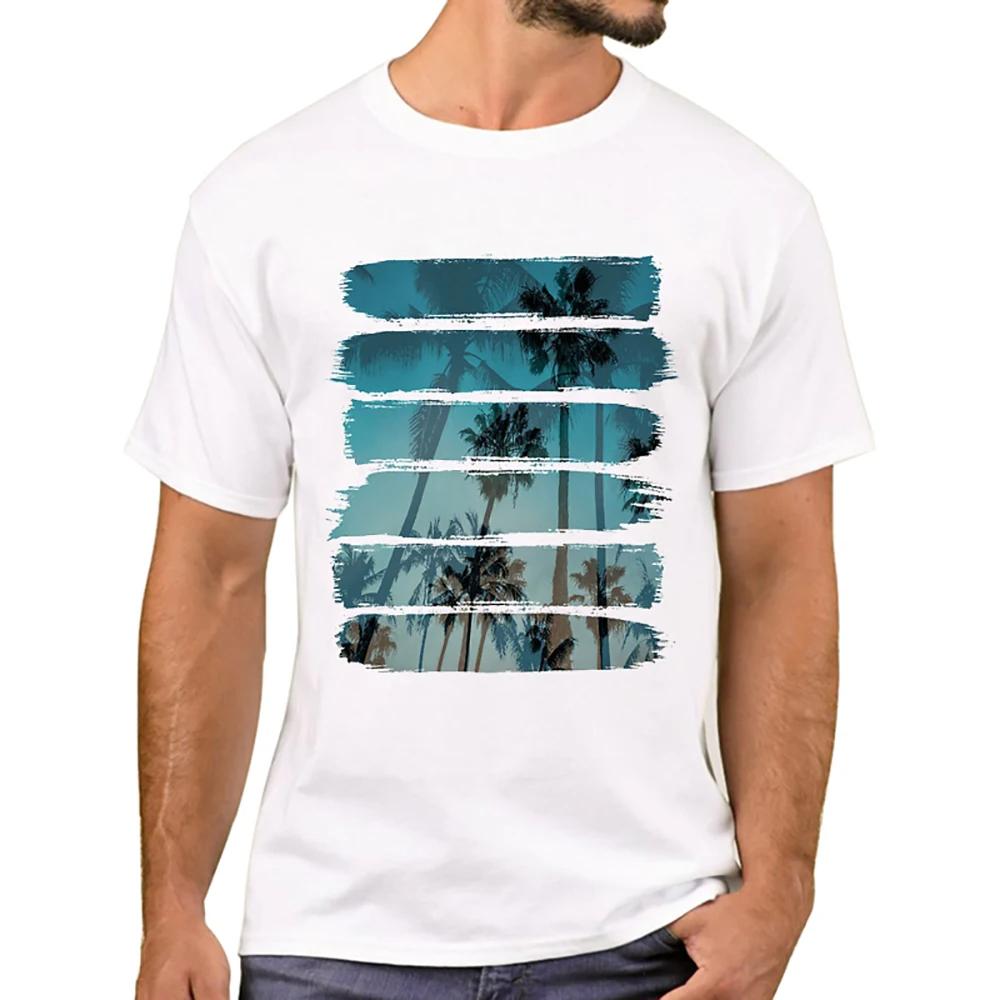 TEEHUB New Arrival 2019 Fashion Grunge Dripping Turquoise Misty Forest Print Men T-Shirt Short Sleeve O-Neck Tops Hipster Tee