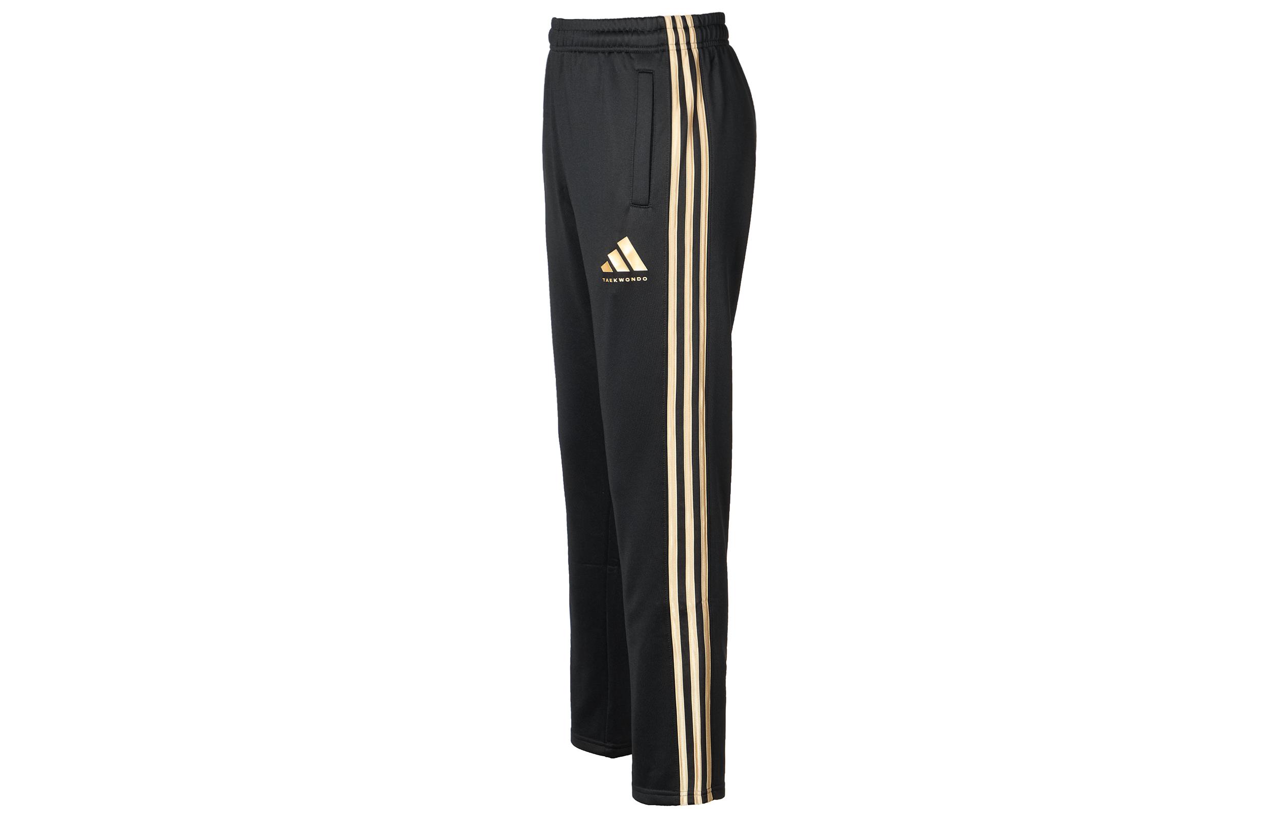 Adidas Taekwondo Casual Pants Unisex Black Gold TR30PT-BG 2XL