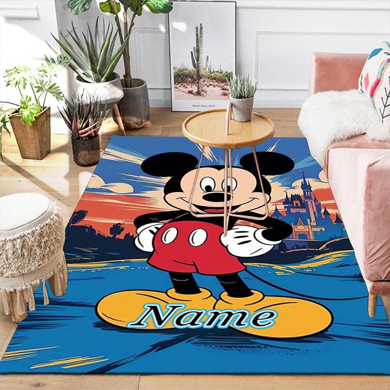 Custom 1Pc Mickey Pluto'S Flea Fight Rug Office Carpet Indoor Outdoor Entrance Doormat Nonslip Soft And Comfortable Living Room D916142