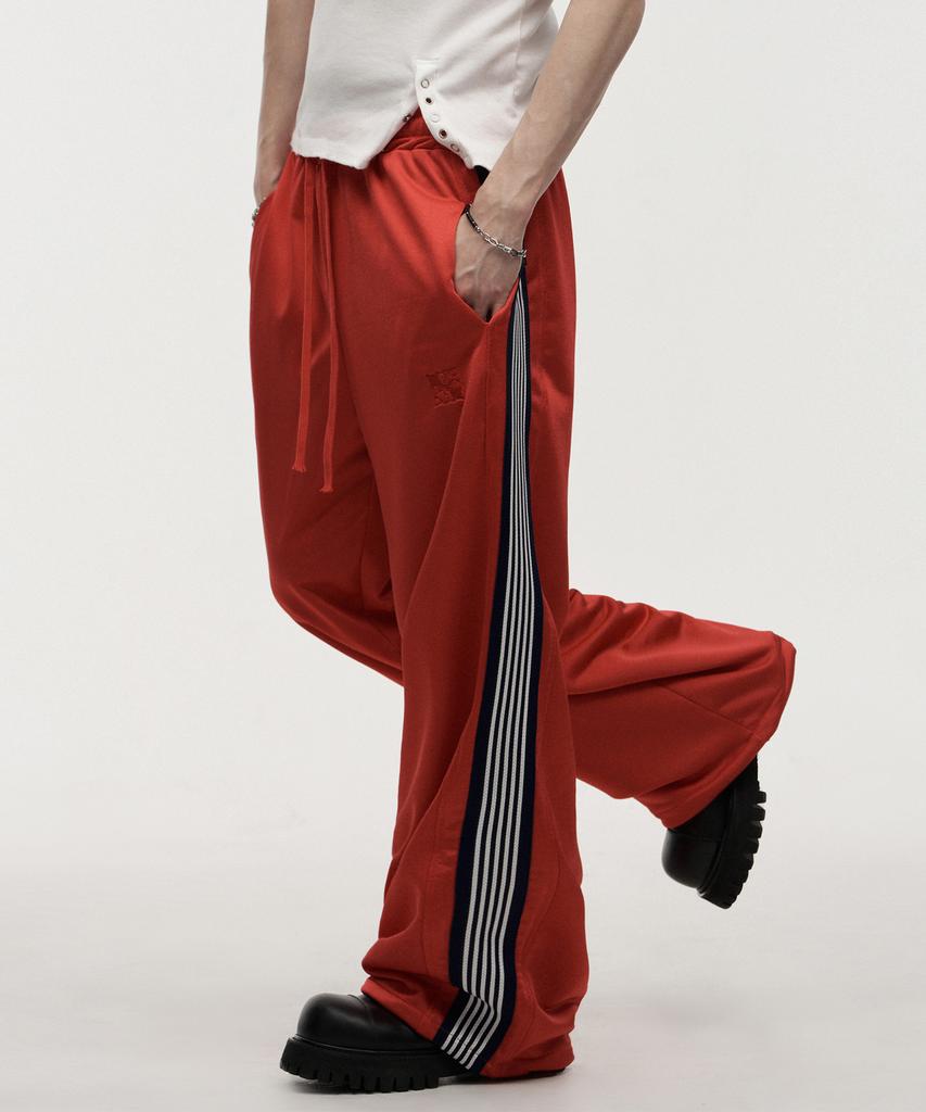 LANARCHIVE [0153] Side Track Training Pants - Red