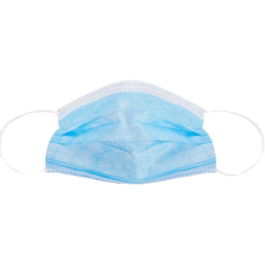 Breathable Blue Disposable Adult Anti-Smog Mask with Thick Three-Layer Meltblown Fabric