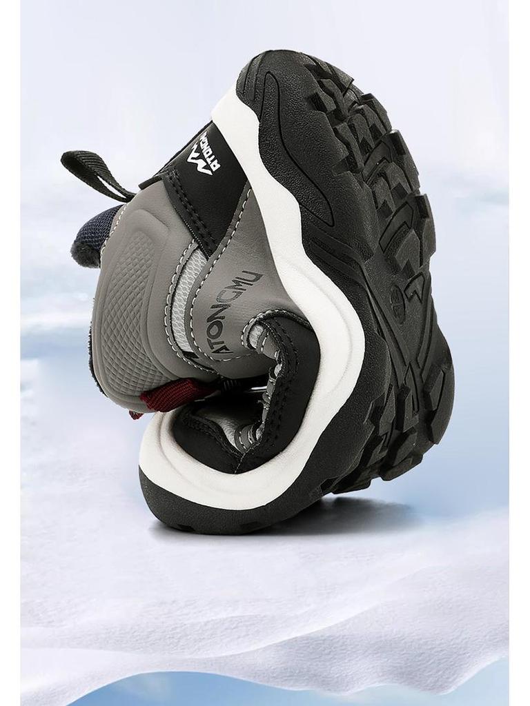 Popular Boys' Snow Boots: Fleece-Lined, Thickened, Non-Slip, Warm Winter Shoes for Children