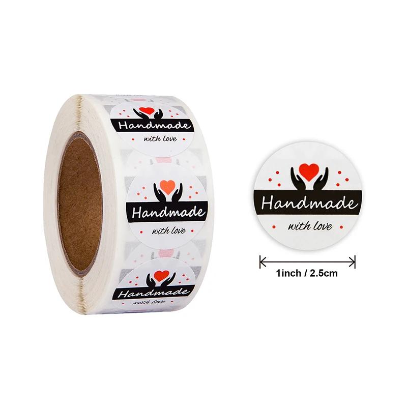 500 pezzi/rotolo 1 pollice Adesivi Grazie Adesivi Sigillo per Dolci Torte Biscotti Cartoni Animati Adesivi Ricompensa Bambini Fiori Matrimonio