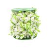 2M rosa Rosenperlen-Blatt-Schnur-Perlen-Girlandenband für Hochzeit, Party, Zuhause, Basteln, Dekoration, DIY-Zubehör, Geschenkverpackung