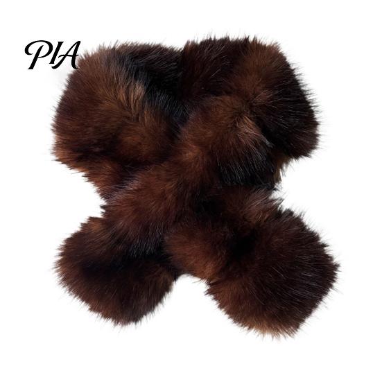 Fashionable Neck Scarf Faux Mink Wrap for Women, Double-Sided Plush Warmer, Cozy Protection Outdoor Thick Winter Fur Collar, Luxury Soft Autumn