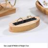Solid Wood Minimalist Ring Display Tray with 20 Slots