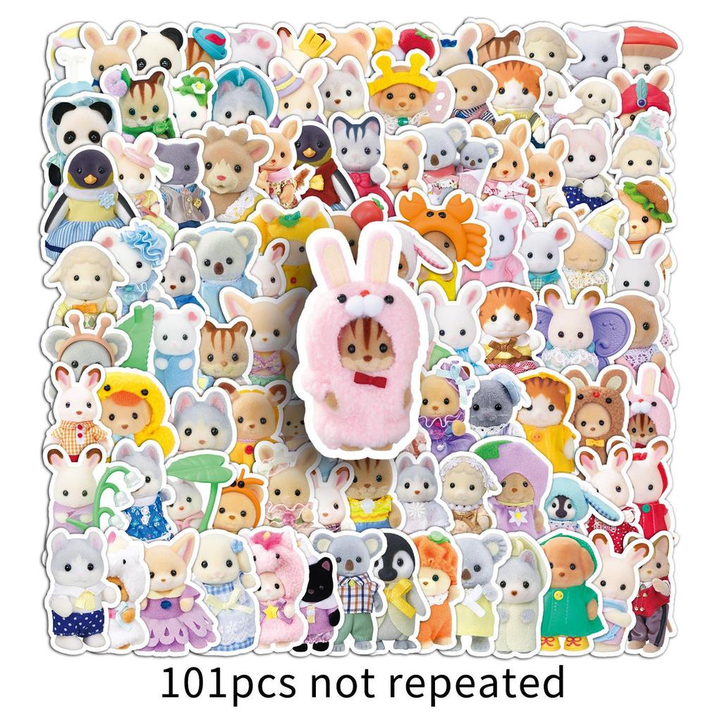 Sanrio Graffiti Stickers: 101 Cute Cartoon Stickers for Decorating Water Bottles, Phone Cases, Diaries, and More