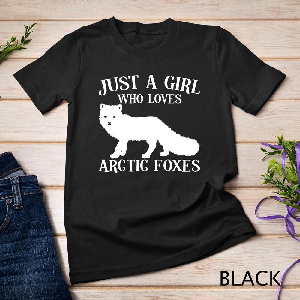 Cute Fox Kids Just A Girl Who Loves Arctic Foxes T-Shirt Unisex T-shirt S