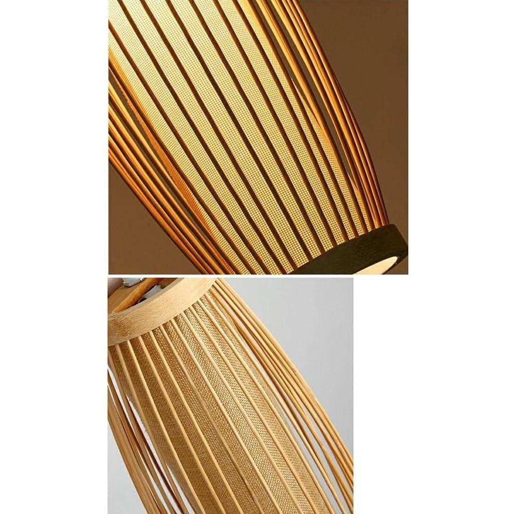 Chinese Style Bamboo Pendant Light Rattan Wicker Ceiling Chandelier E27 Hanging Lamp Handmade for Home Living Bed Room Decor