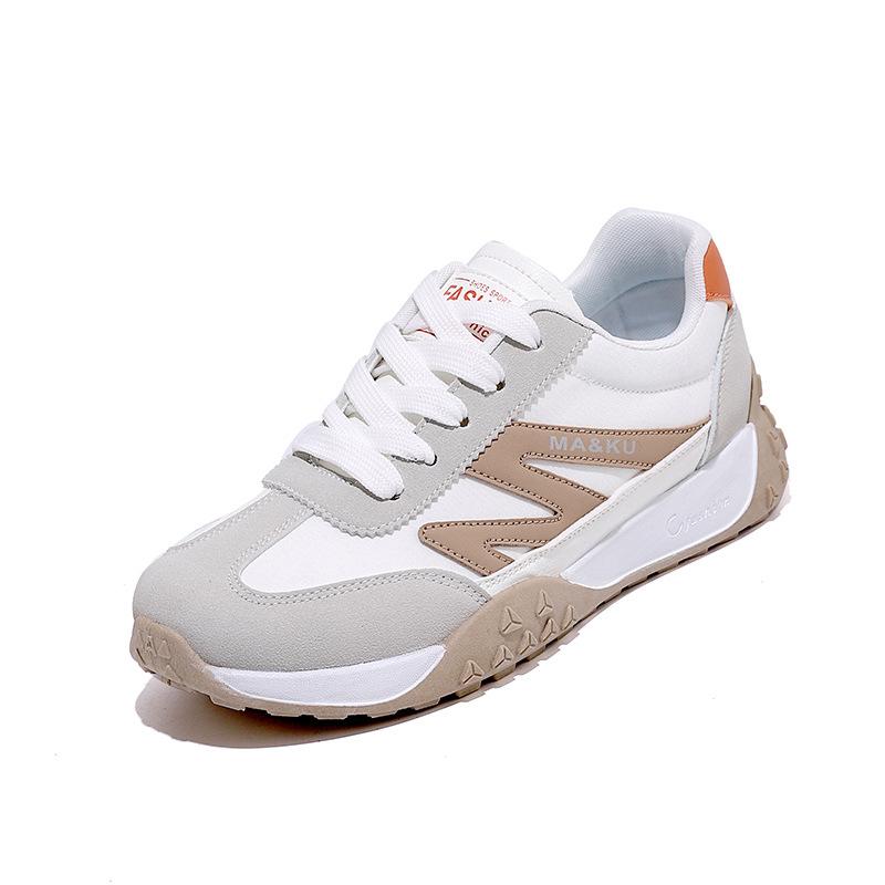 Spring Student Versatile Casual Single Shoes Women's Color Matching Niche Design Sports Shoes Lightweight Breathable Running Shoes