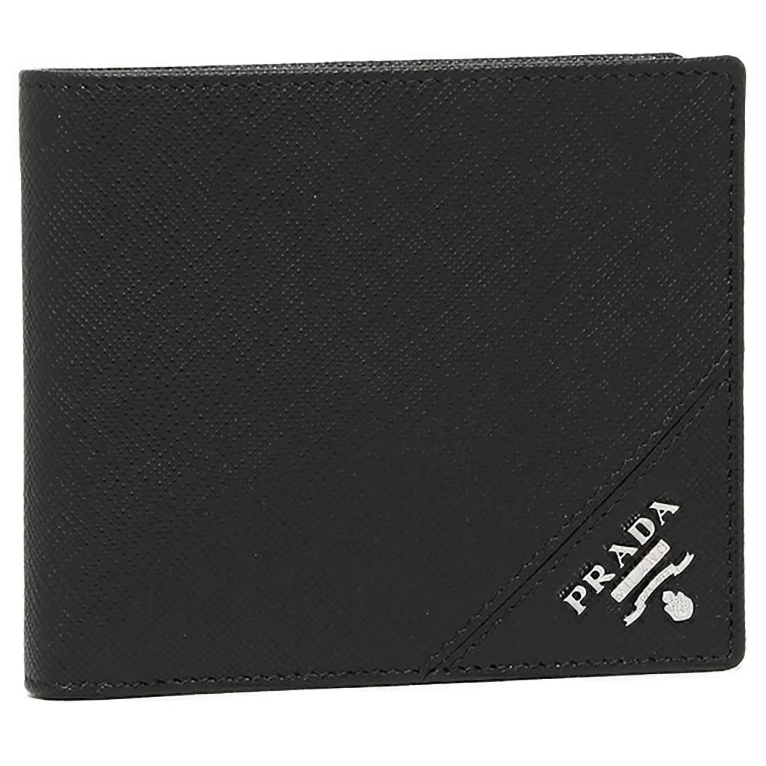 

Гаманець 2MO738 QME F0002 SAFFIANO METAL PORTAFOGLIO Bifold Wallet NERO [Prada] Men s [Item]