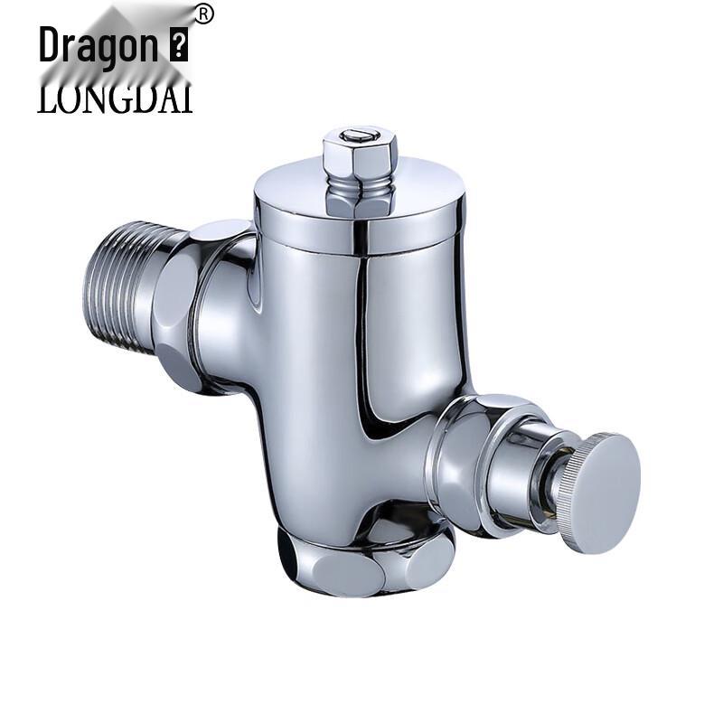 Longdai Self-Closing Delay Toilet Flush Valve & Pipe