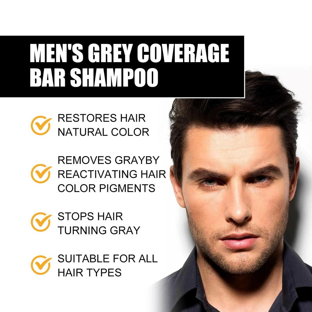 Polygonum Multiflorum Black Hair Soap Darkening Shampoo Bar Repair Gray White Color Dye Face Hair Body Shampoo For Man Women