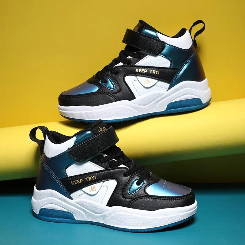

Boys Children Kids Sneakers Sport Shoes Fashion Casual Children Boy Leather Walking Winter Aut Spring/Autumn Warm Plush 40