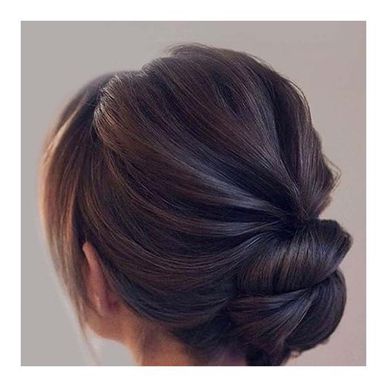 4pcs Inner Hair Accessories for Buns, Easy Updos, French Twists, Side Twists - E-Stick Plus Short Black, 7-Tooth Comb Plug-in, Alloy Material,