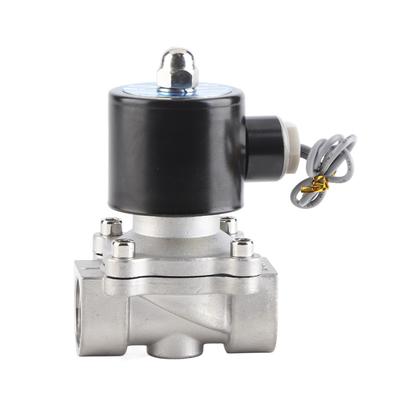 Válvula Solenoide Elétrica G3 4 de Aço Inoxidável 304 Normalmente Fechada 12V 2 Posições 2 Vias