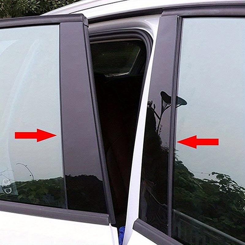 Fit For BMW 1 Series E81/E82/E87/E88 Hatchback 2004-2013 Glossy Black Pillar Posts Door Window Moulding Trim Sticker Decal Cover