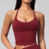 Damen V-Ausschnitt Neckholder Yoga Tanktop - Schöner Rücken, Butterweicher Stoff für Fitness & Pilates